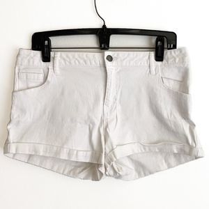 Ambiance Apparel White Cuff Shorts